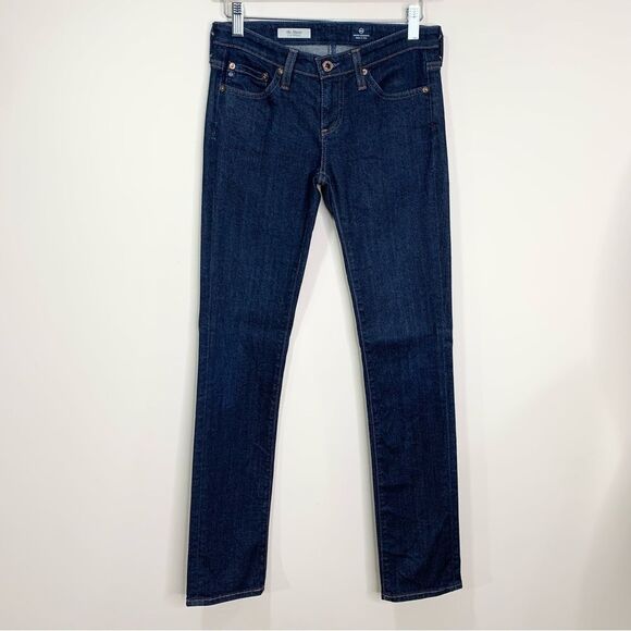 AG Adriano Goldschmied The Stevie Slim Straight Dark Wash 25R - Picture 1 of 10